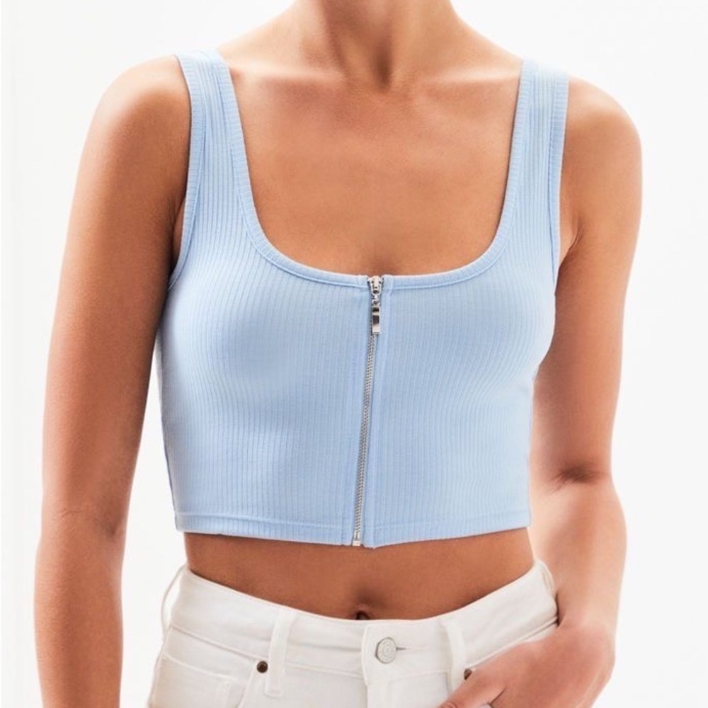 Me To We Zip Front Tank Top